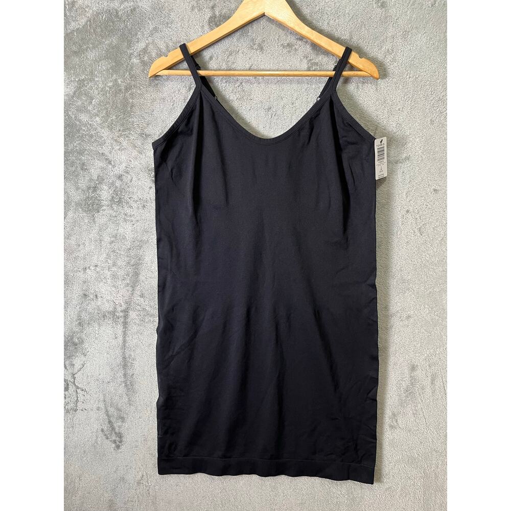 Torrid‎ Seamless 360 Smoothing Slip Shirt Length 3X Black Adjustable Straps New